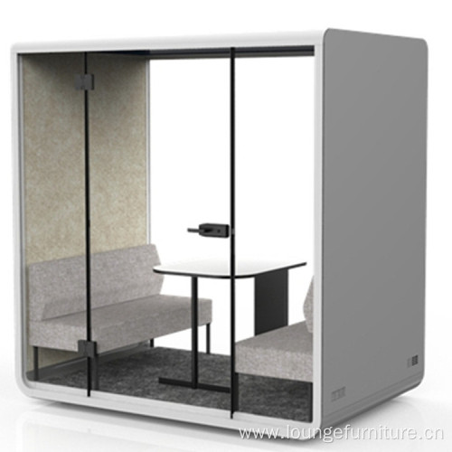 Big Space Soundproof booth 4 Person Meeting